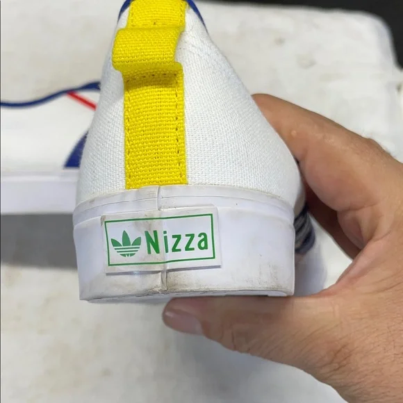 Adidas White Sneakers with Blue and Red Accents - Picture 9 of 10